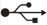 Symbol for USB-strømstik